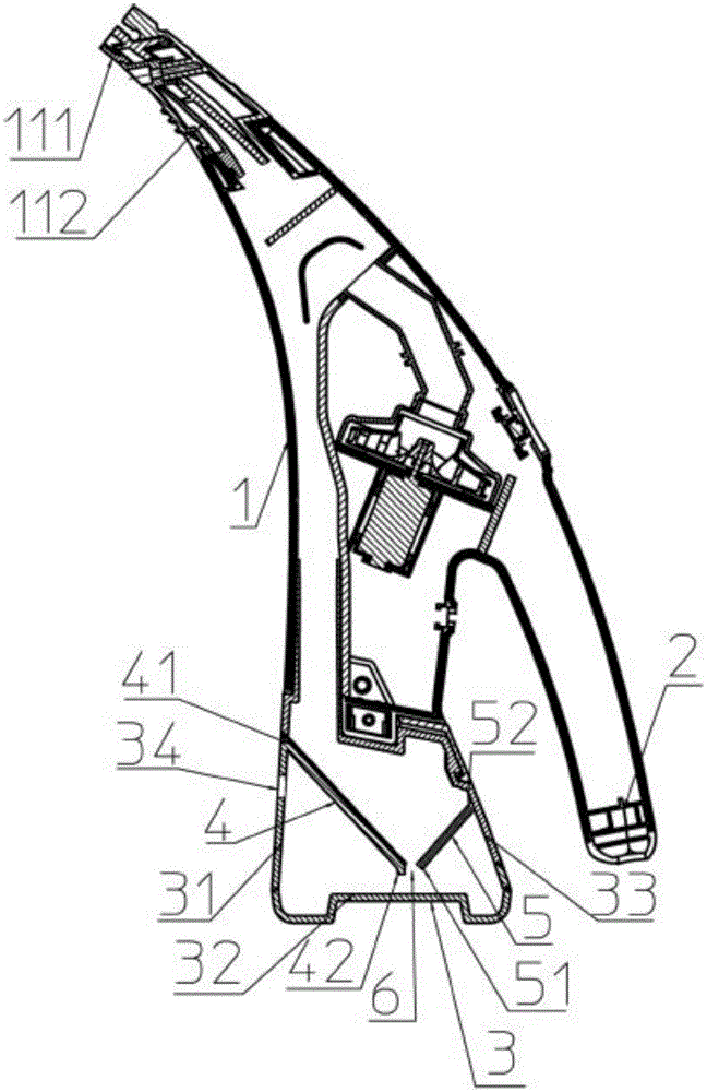 Water-spraying-preventing handheld window wiper