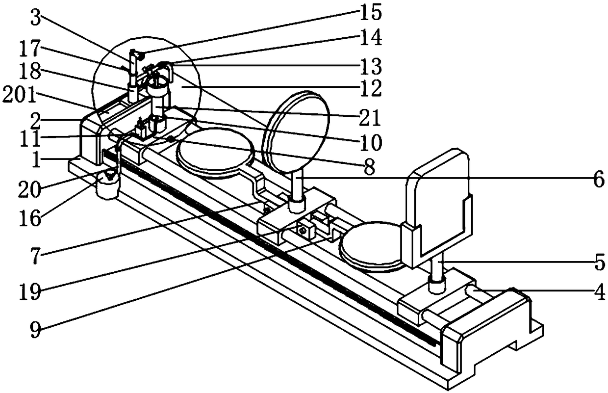 Lens structure group for researching actions of physical experimental lens on light