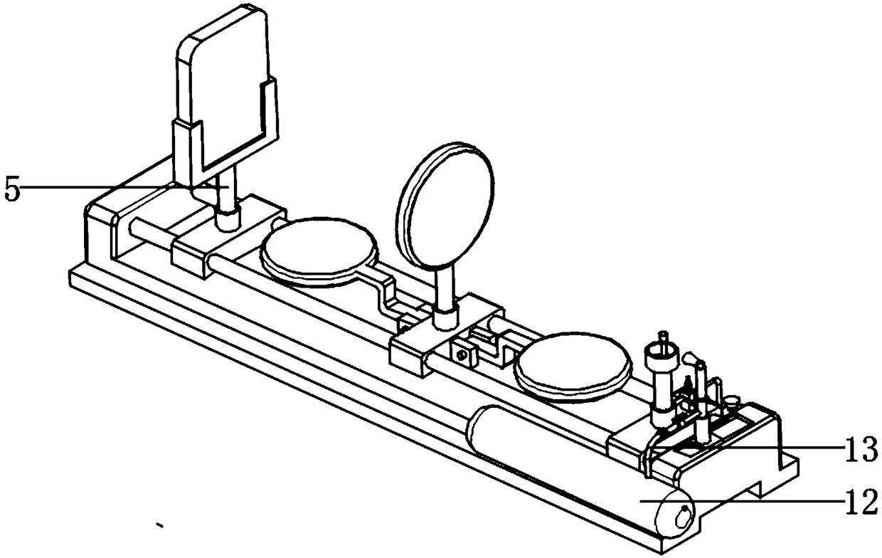 Lens structure group for researching actions of physical experimental lens on light