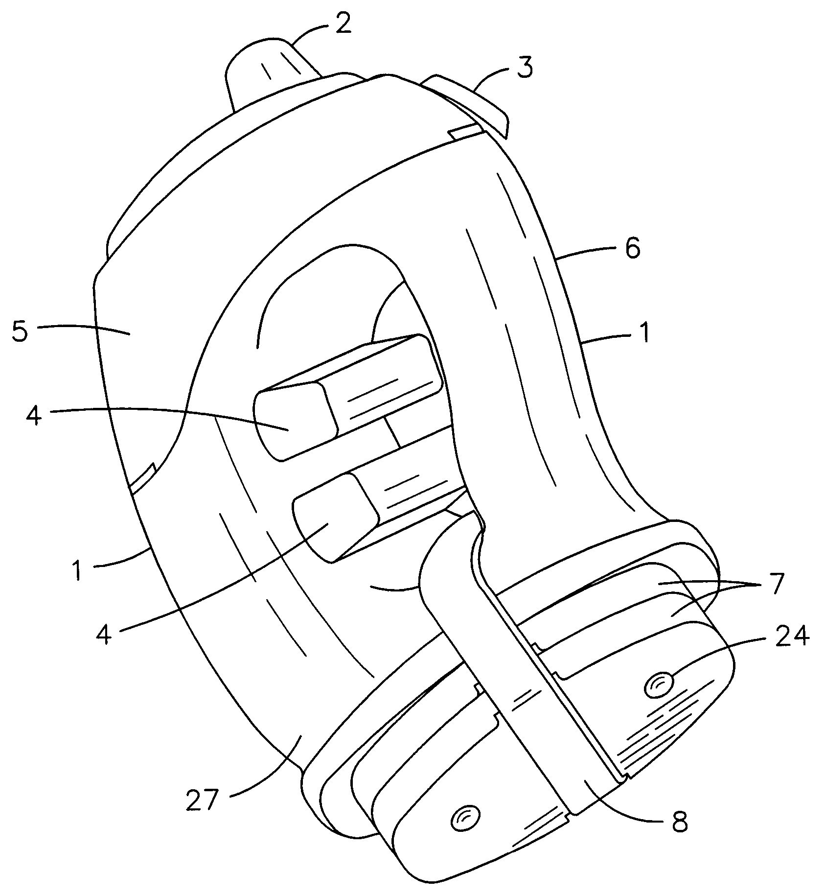 Hand-held drinking container