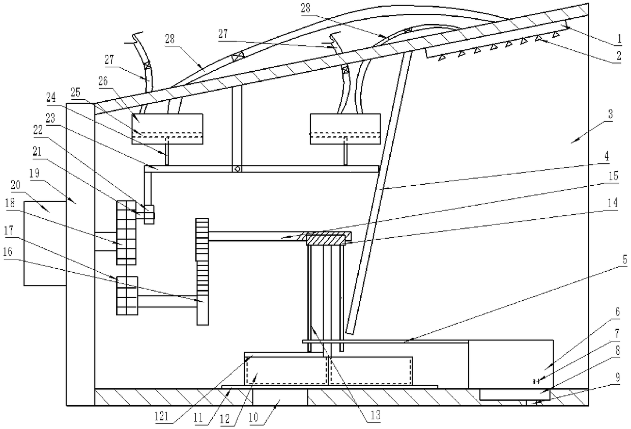 Powder coating collecting device