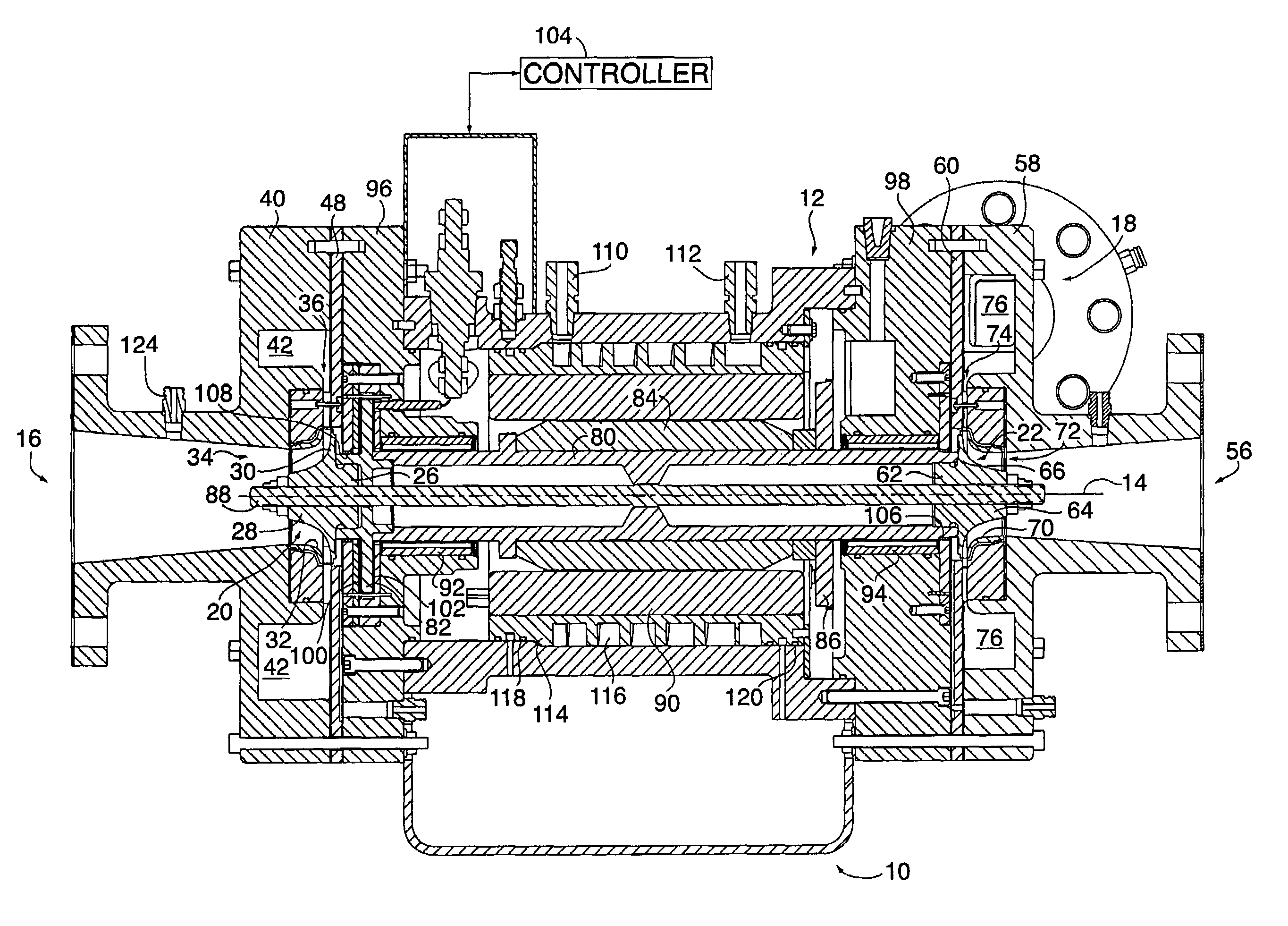 Motor driven two-stage centrifugal air-conditioning compressor