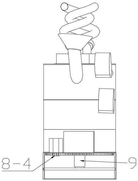 Heat supply device capable of automatically falling ash