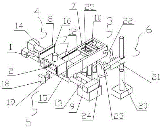 Automatic handling device and handling method thereof for lead-acid battery cast-weld jig