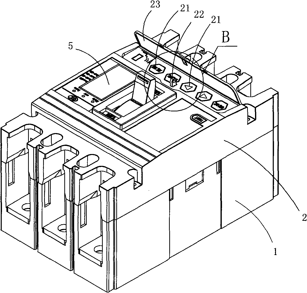 Intelligent plastic shell circuit breaker