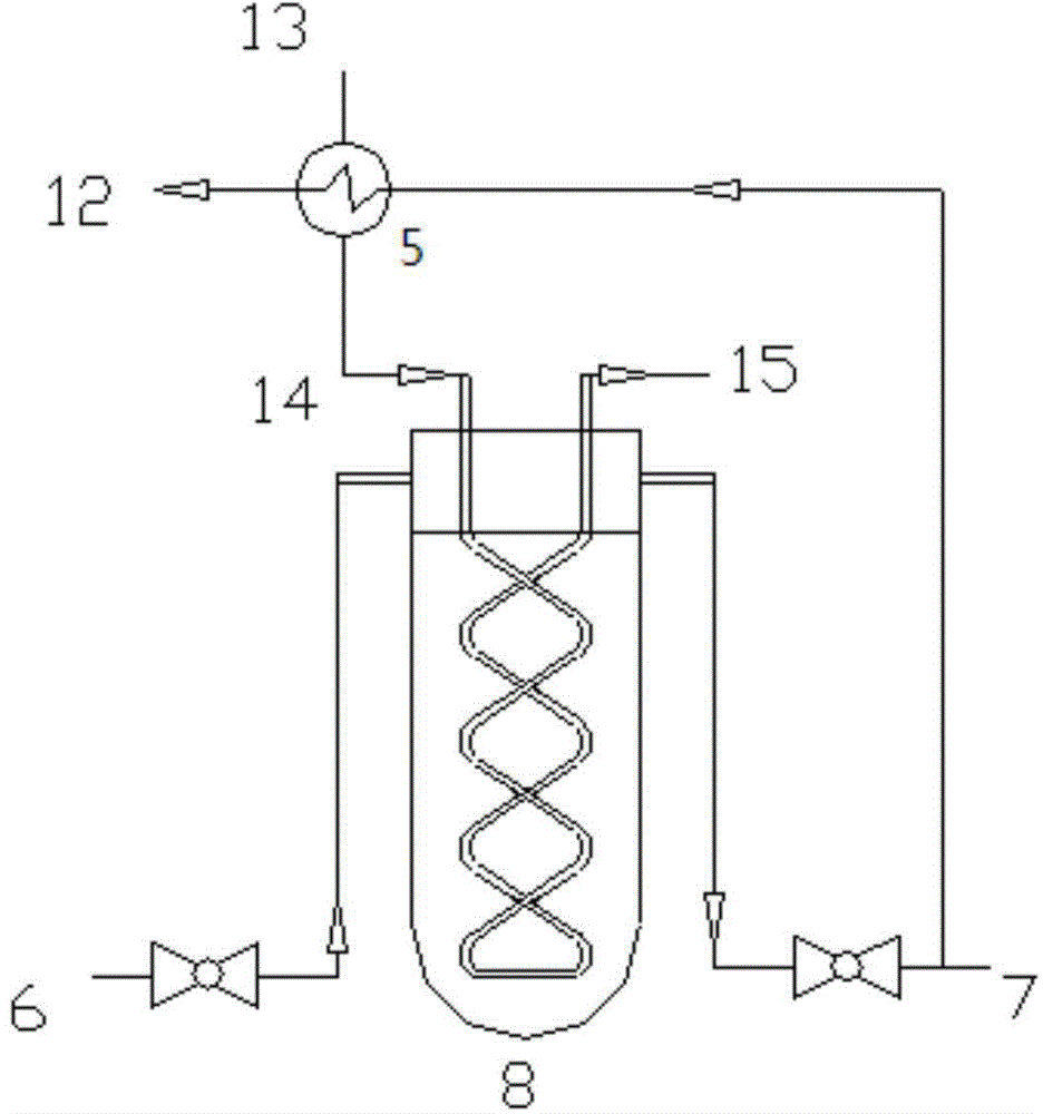 Cooling device for high-temperature ammonia-containing gas sampling system