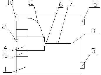 Composite floor adhesive force testing device