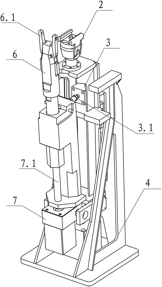 Shoe last clamping and releasing device