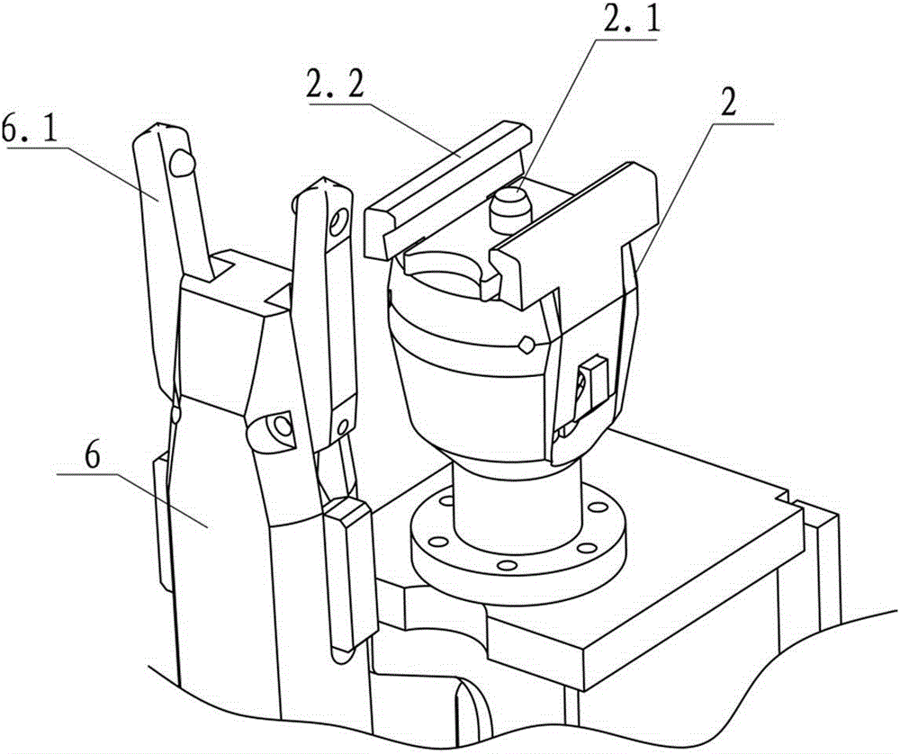 Shoe last clamping and releasing device