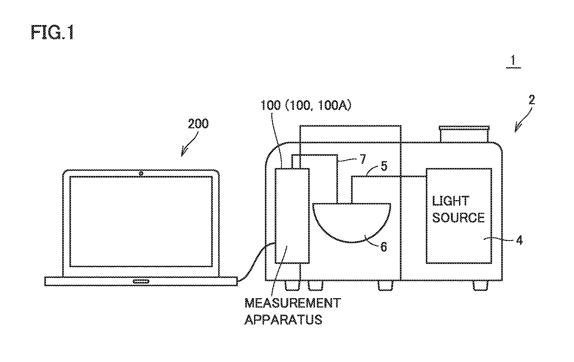 Optical characteristic measurement system and calibration method for optical characteristic measurement system