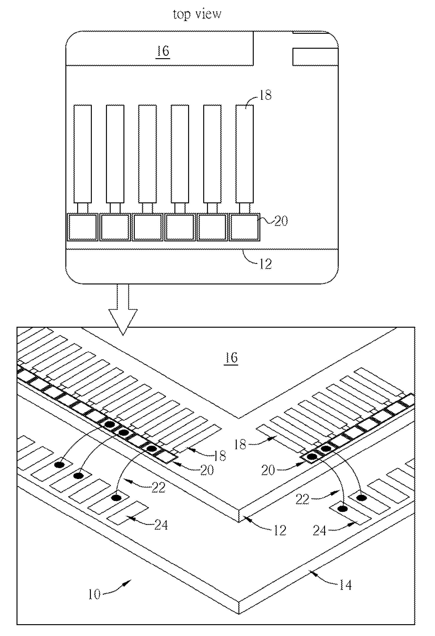 Io cell with multiple io ports and related techniques for layout area saving