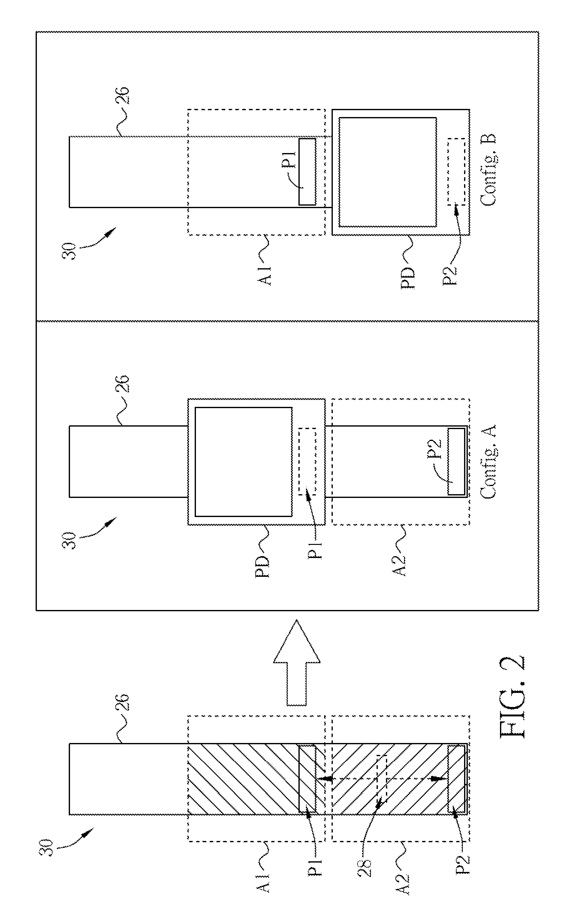 Io cell with multiple io ports and related techniques for layout area saving