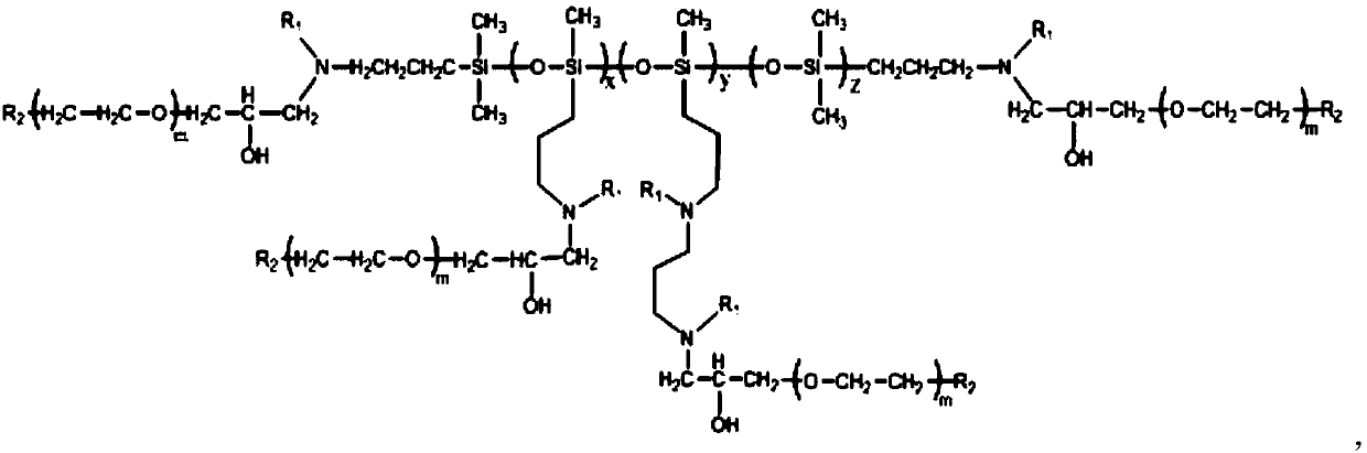 A kind of persistent hydrophilic silicone oil and preparation method thereof