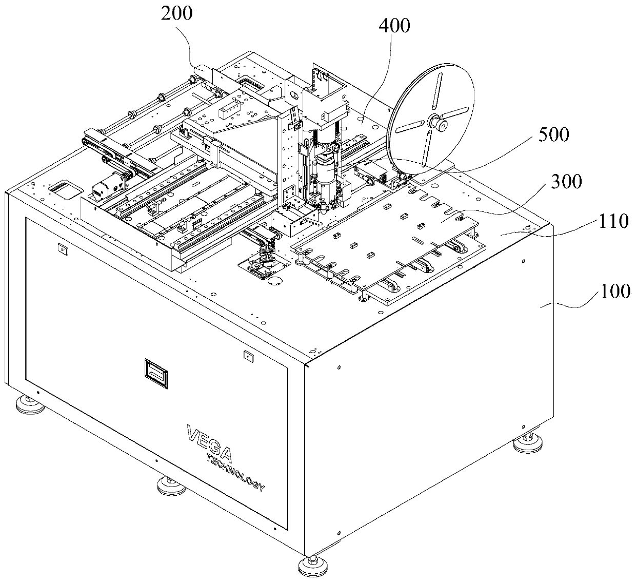 Code drilling workbench assembly and code drilling machine