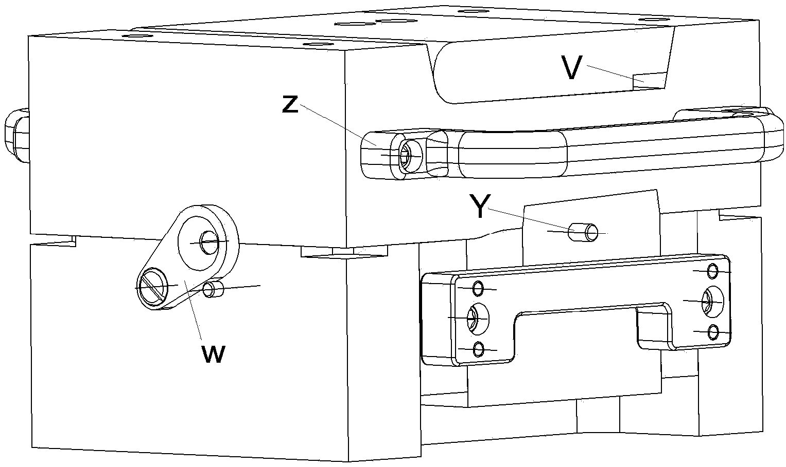 Device for molding ceramic core of directionally solidified blade