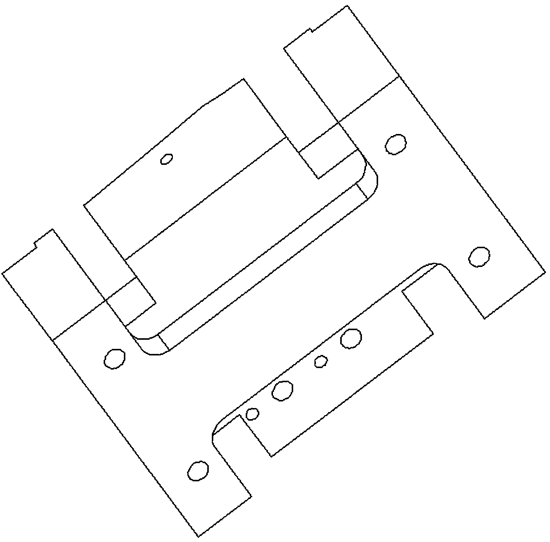 Device for molding ceramic core of directionally solidified blade