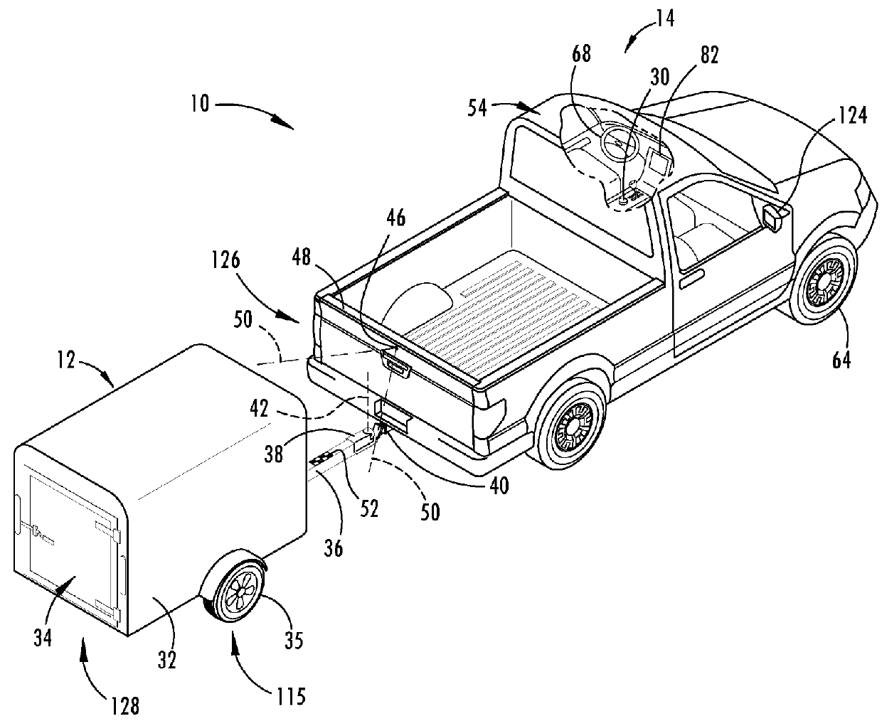 Trailer backup assist system with active trailer braking for curvature control