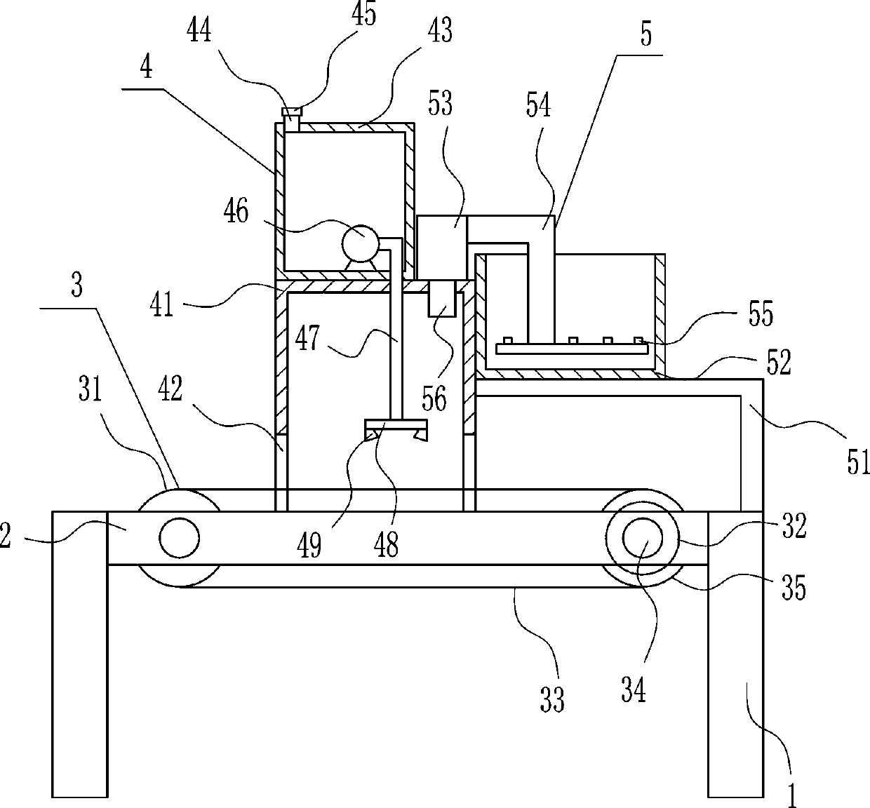 Paint spraying device for hardware product door handle