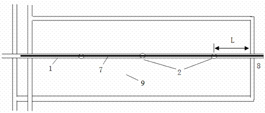 Underground dark mining drilling well gas extraction method