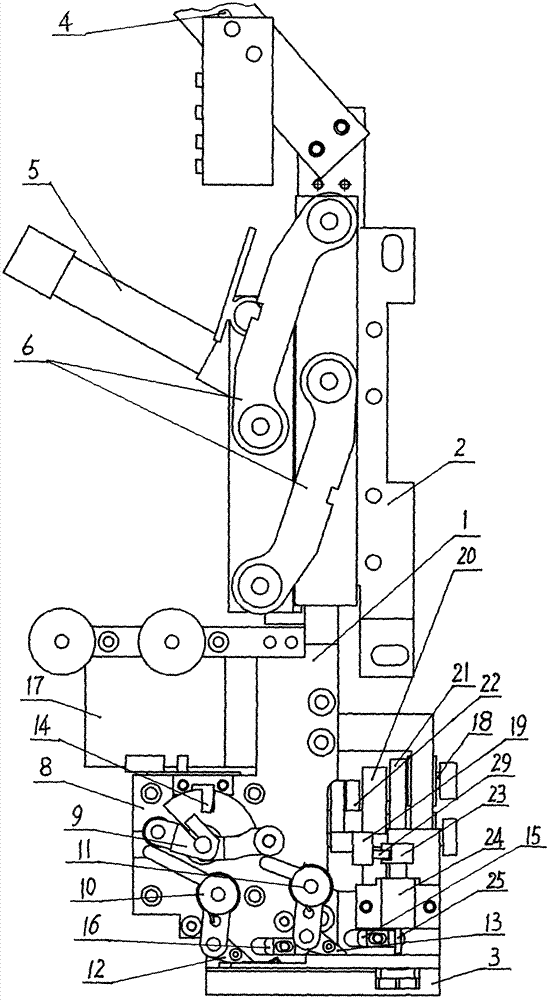 Embroidery machine glass bead feeding device