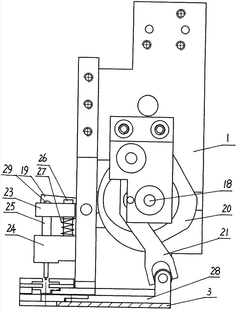 Embroidery machine glass bead feeding device