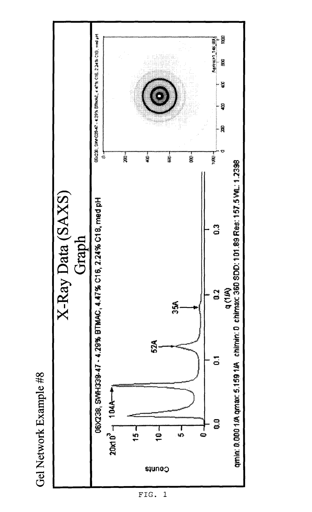 Shampoo containing a gel network