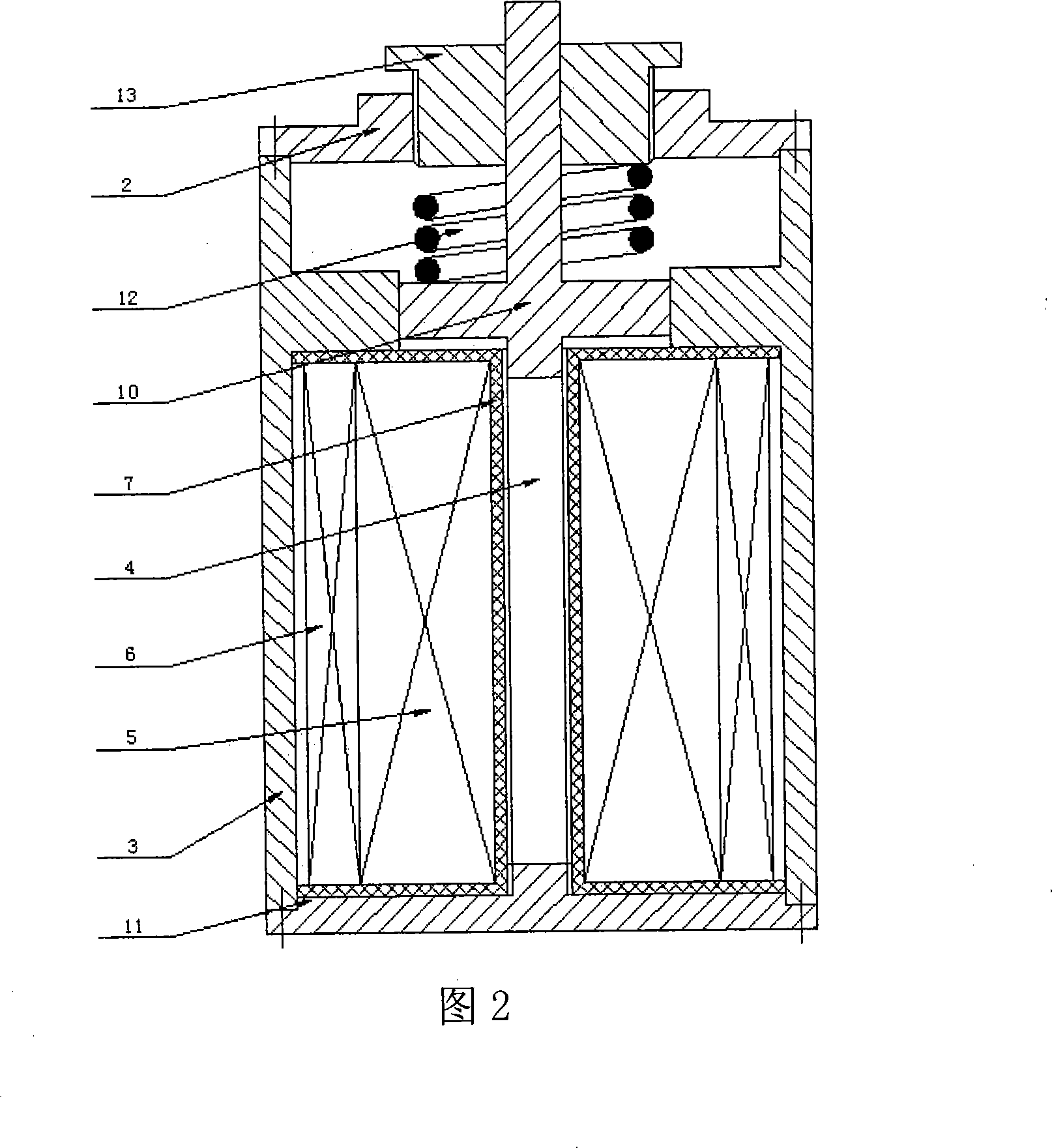 A dual-phase set ultra-magnetism flexible driver and its implementation method