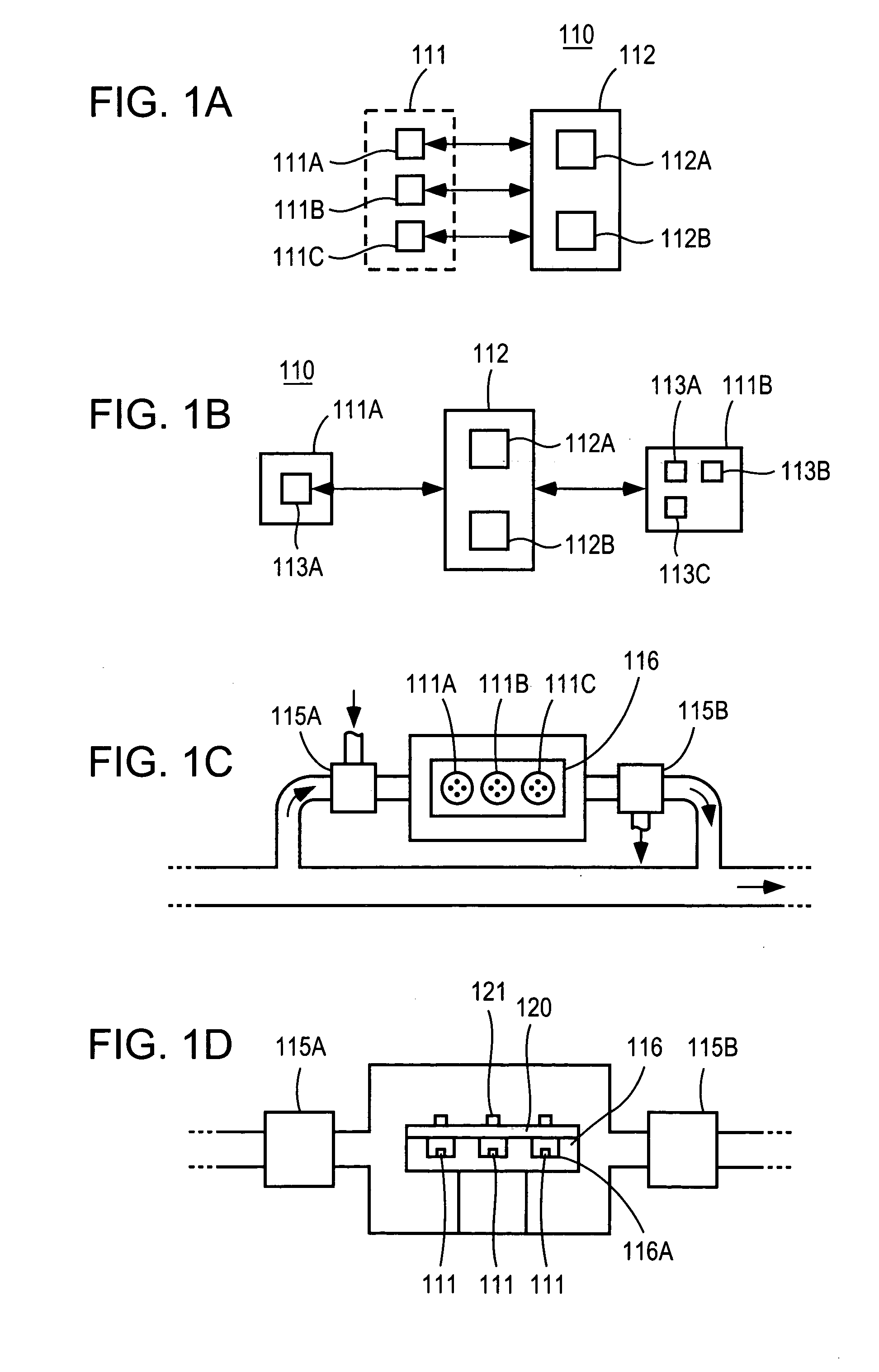 Multi-sensor system for fluid monitoring with selective exposure of sensors