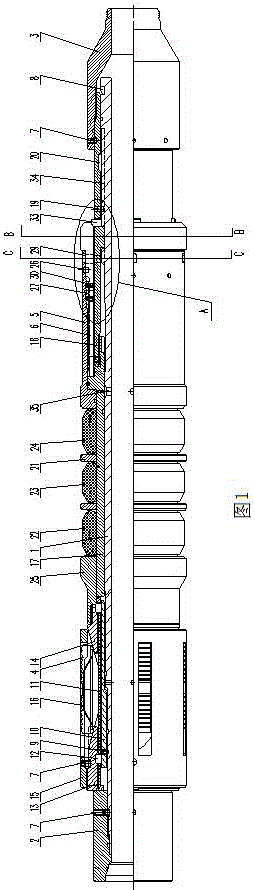 A slip packer with hydraulic setting and rotary unsealing