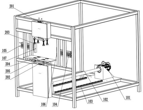 Inner and outer bag automatic thermal bonding device