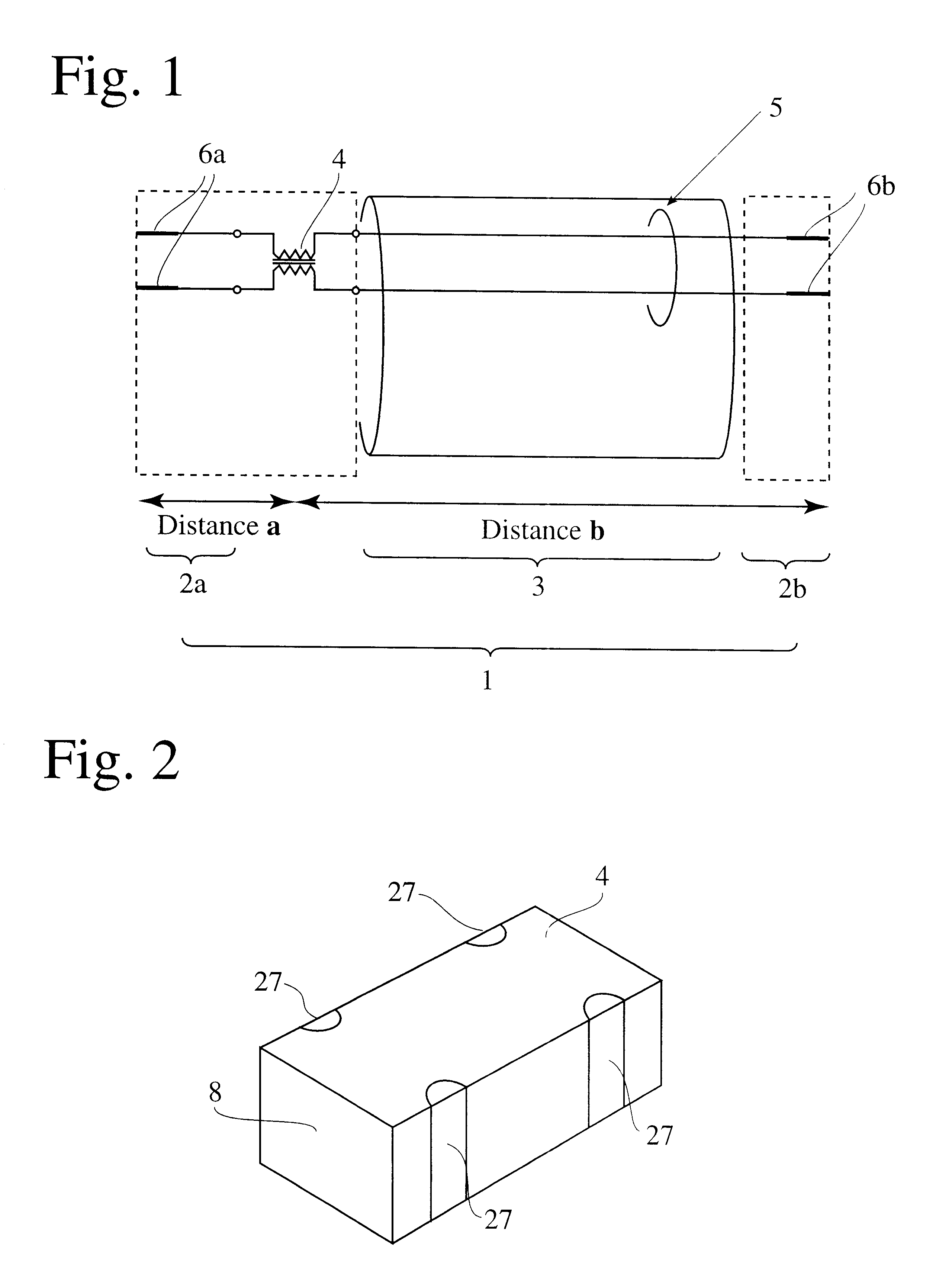 Differential transmission cable and joint with specific distances