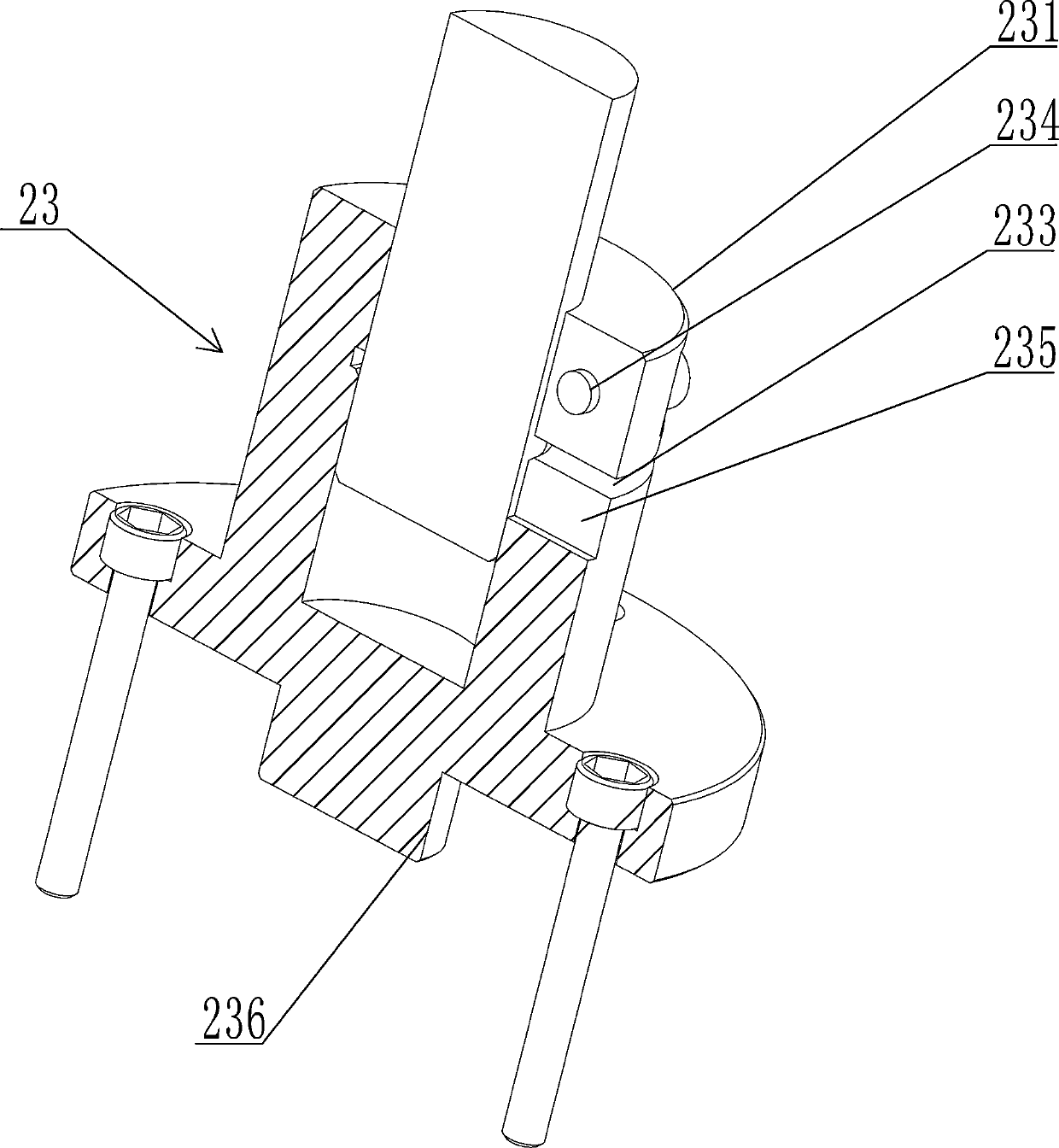 Output rapid chaining mechanism and speed reducer