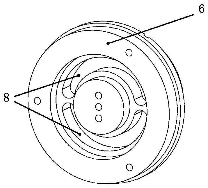 Cooling device for high-temperature magnetic resonance probe and application thereof