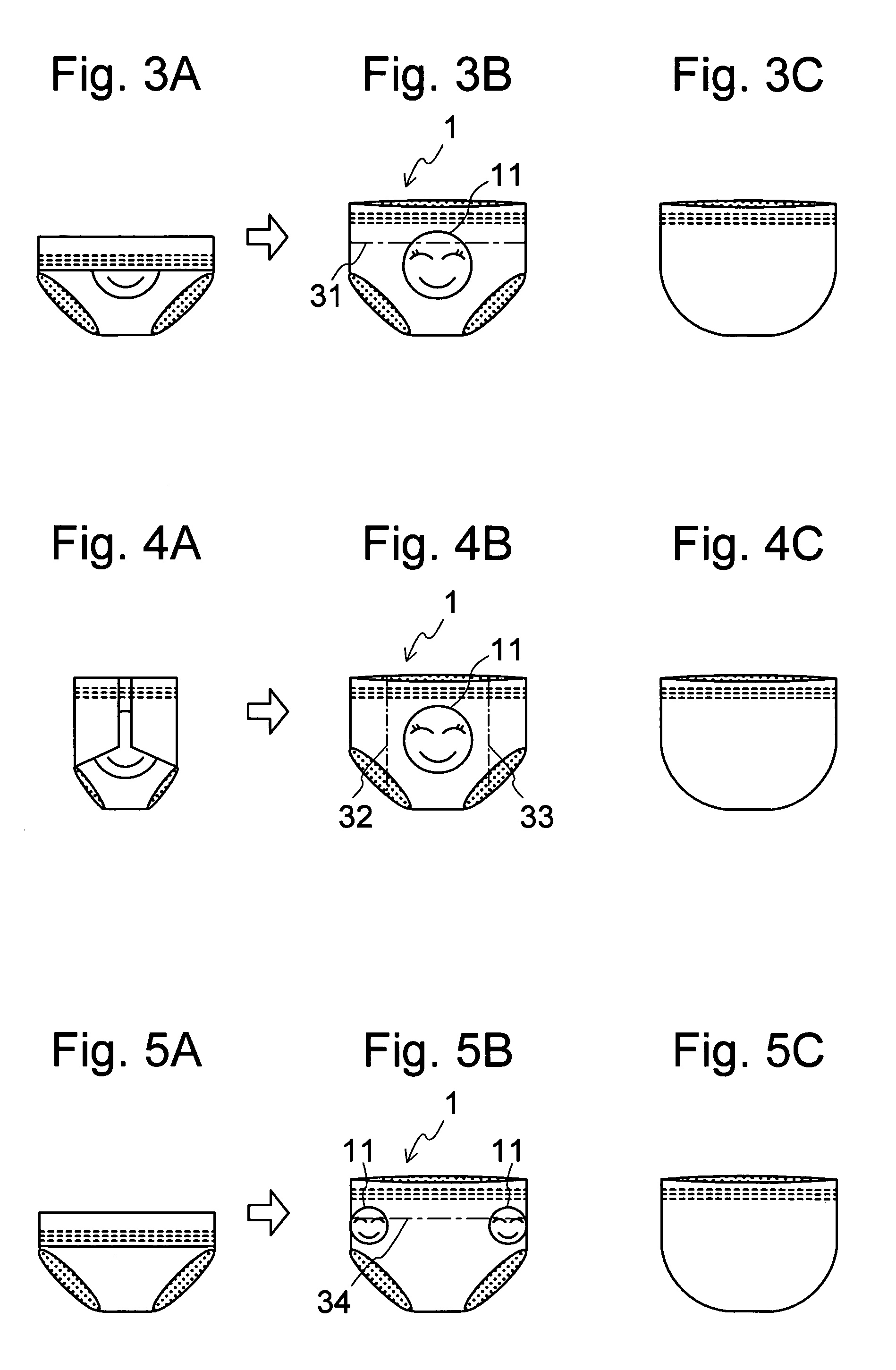 Folded disposable diaper having indicia that visually change or become visible when the diaper is unfolded