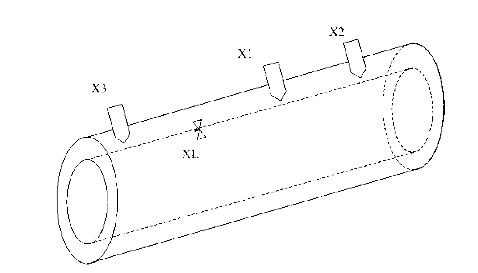 Method and system for temperature and humidity monitoring of high-energy pipeline subject to medium leakage in nuclear power plant