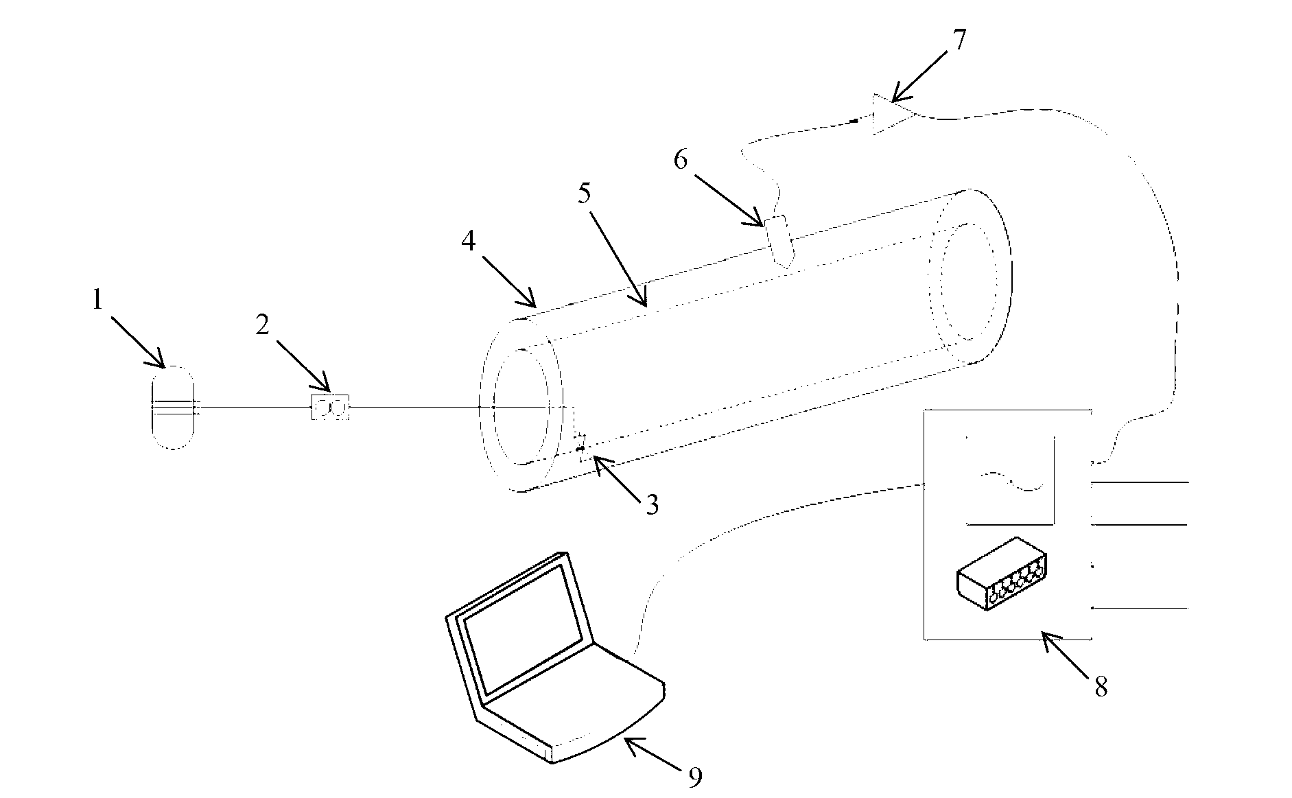 Method and system for temperature and humidity monitoring of high-energy pipeline subject to medium leakage in nuclear power plant