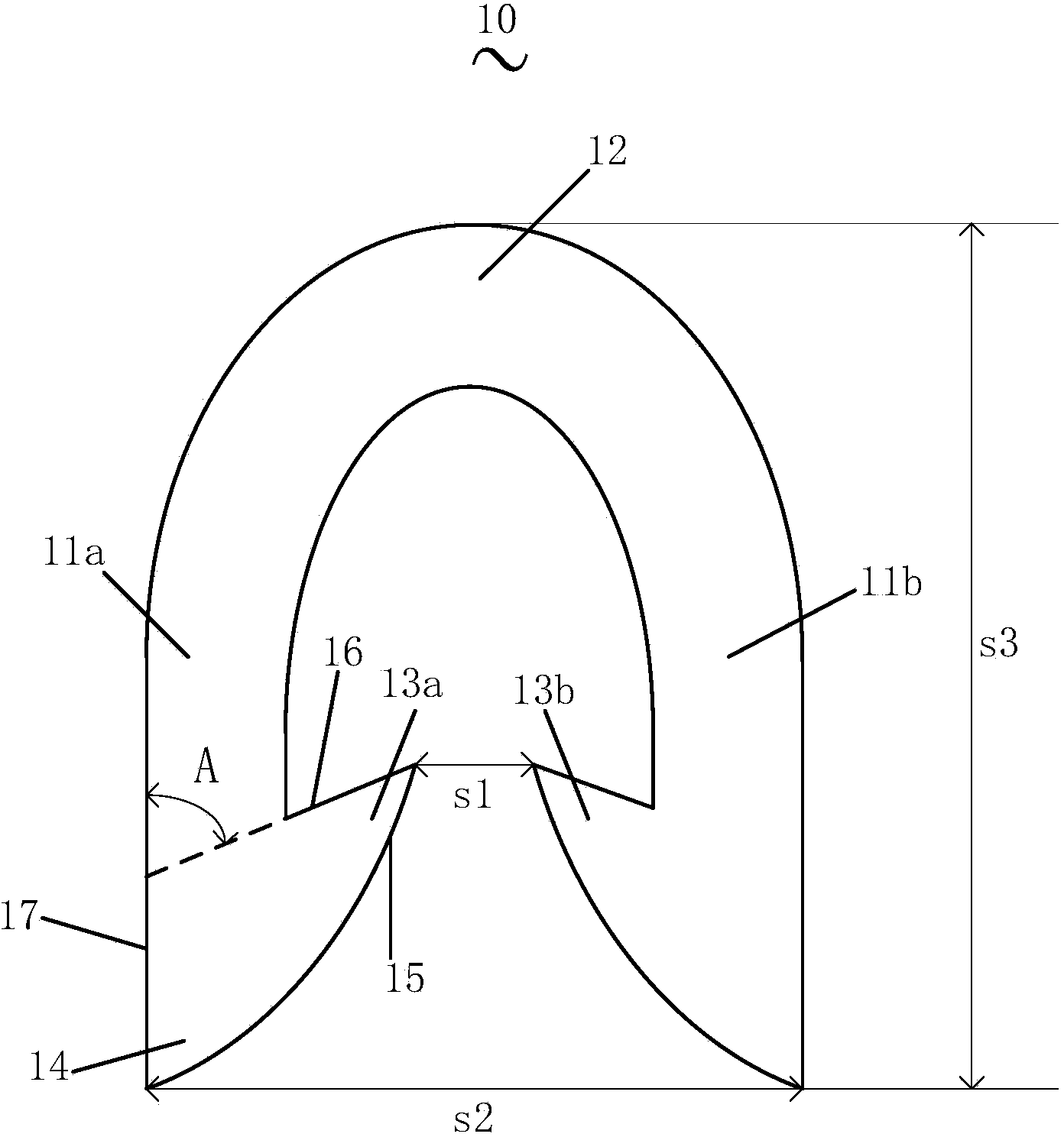 Absorbable skin suture nail