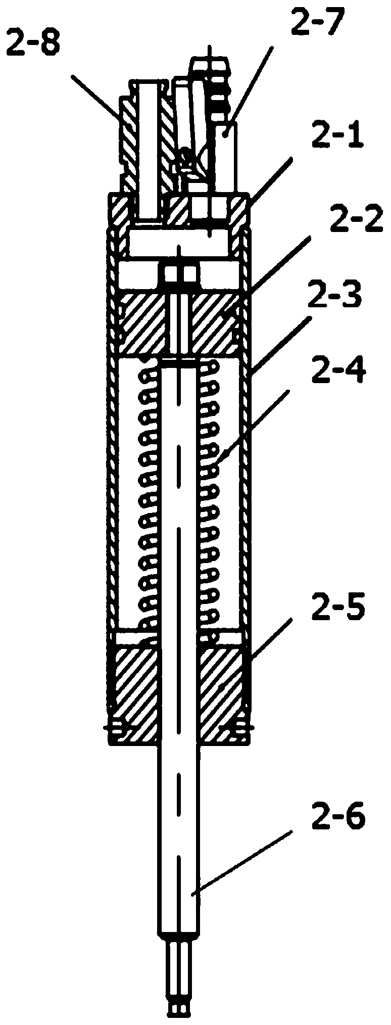 Pincer device used in water narrow space of nuclear power station