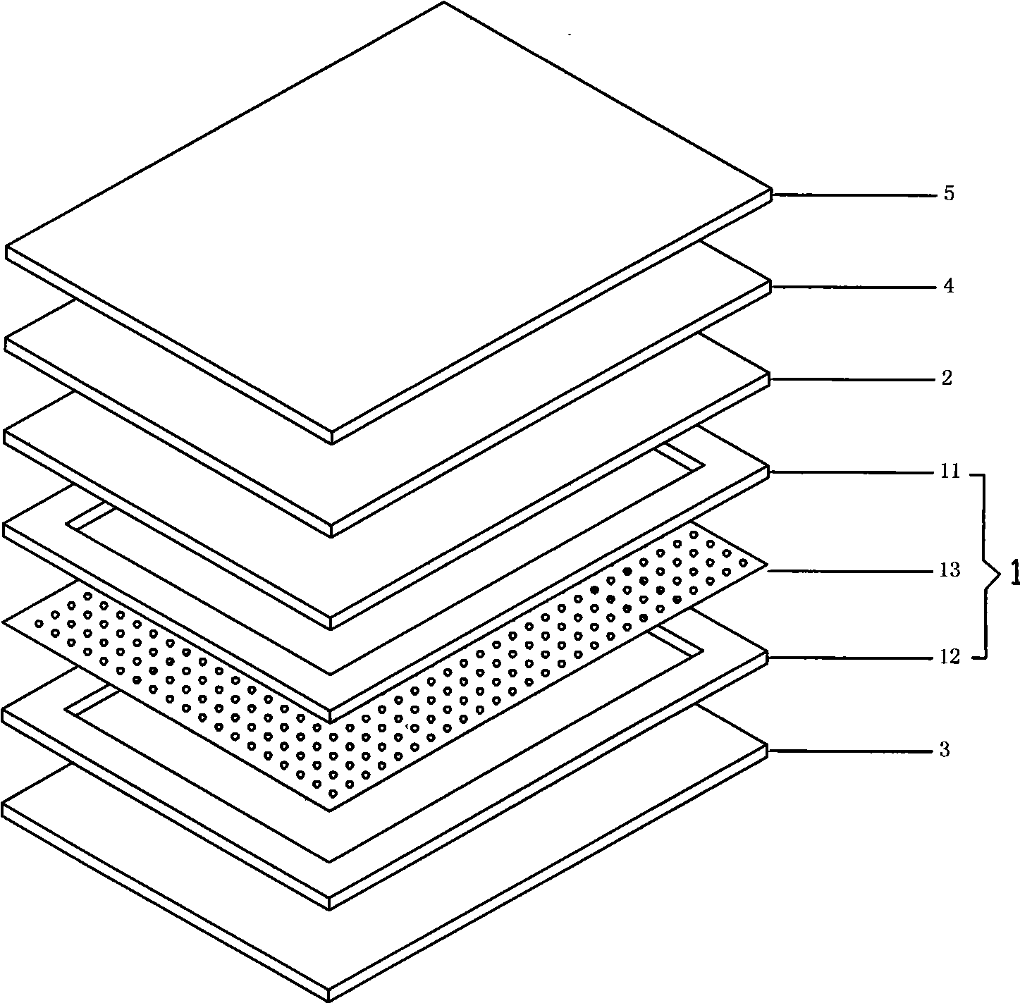 Electric resistance type touch screen and method of manufacture