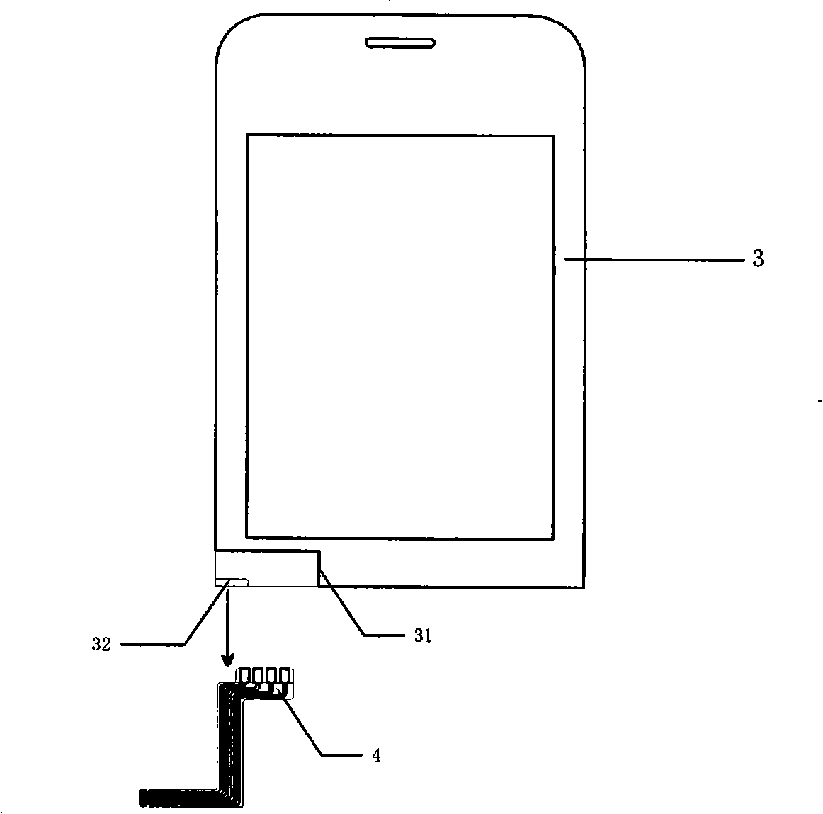 Electric resistance type touch screen and method of manufacture