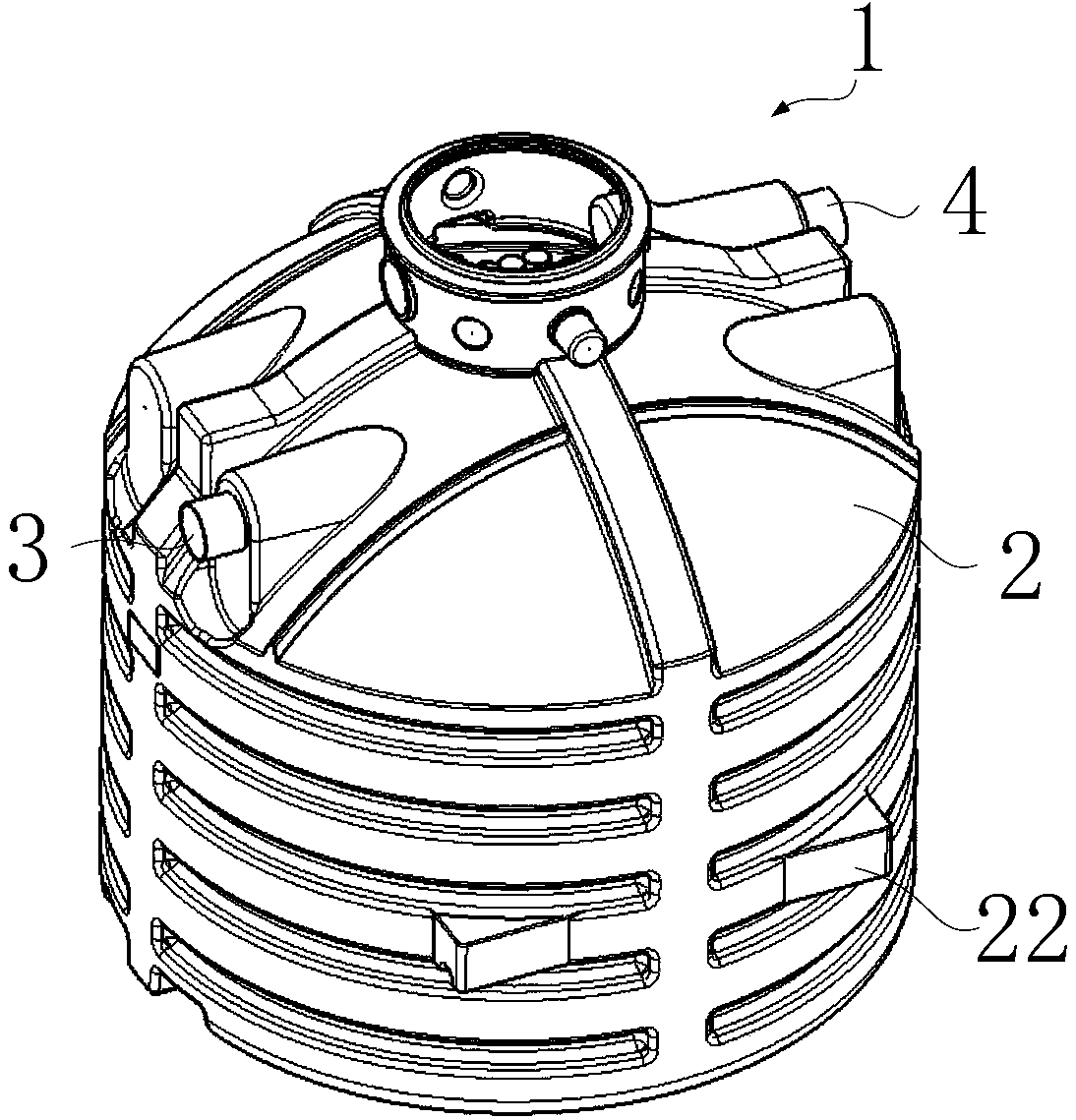 Slow-release coprecipitated phosphate-removing module and buried phosphate-removing cabin