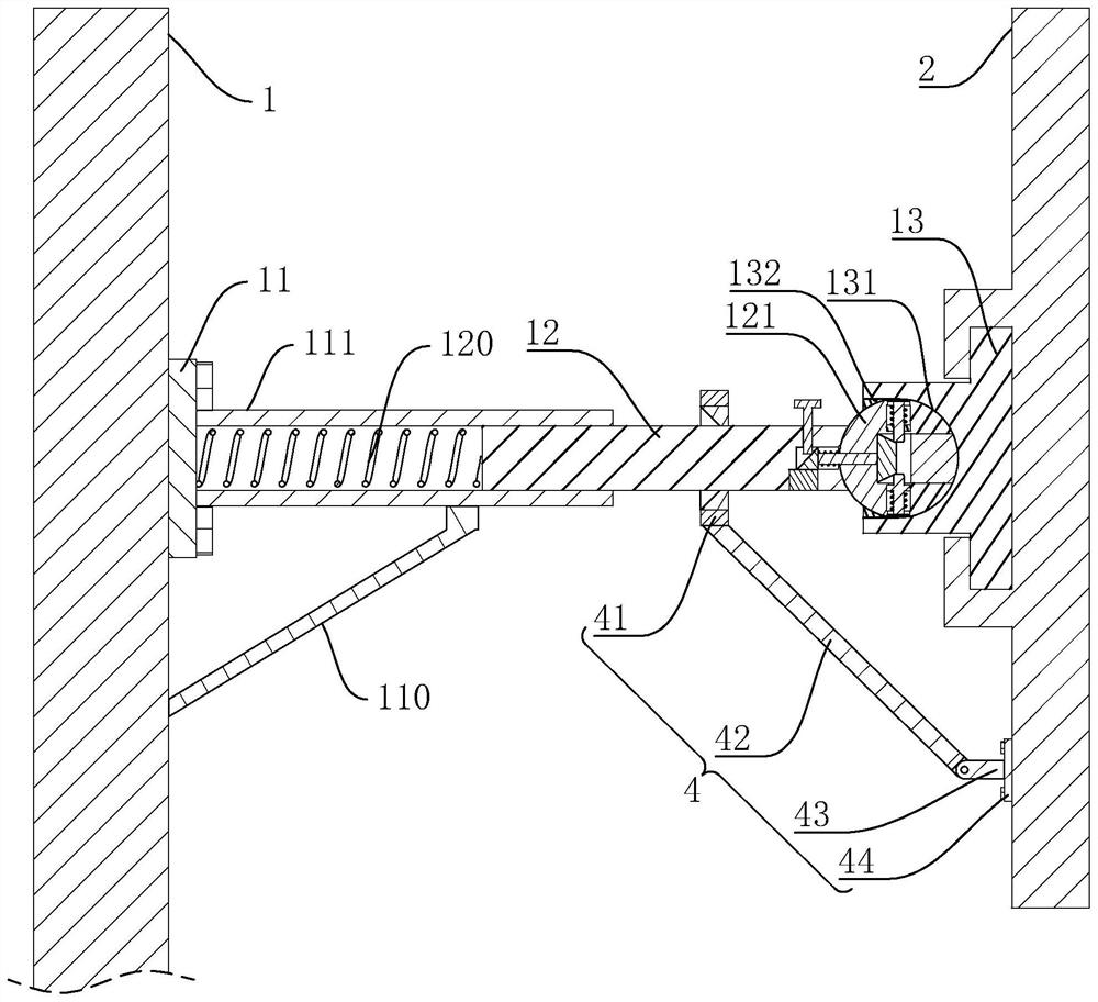 Adjustable installation structure of wall decoration board and installation method of wall decoration board