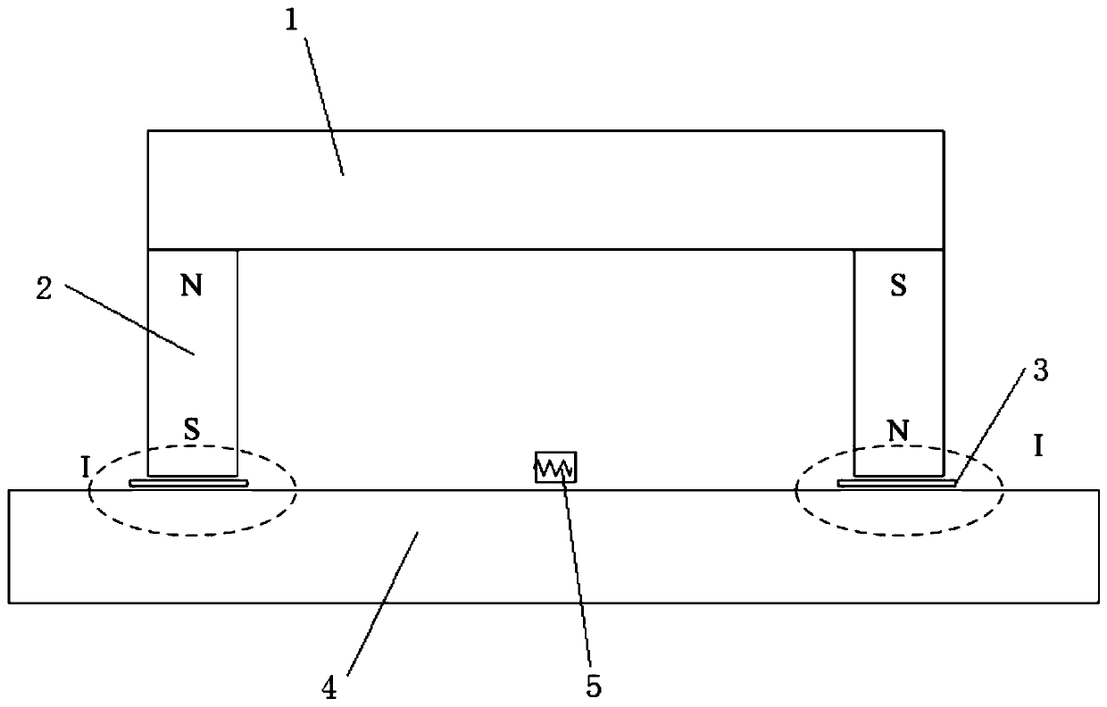 Marine pipeline detection device based on heterogeneous field