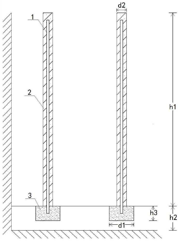 Manufacturing method of open-air limestone mine power supply system grounding device