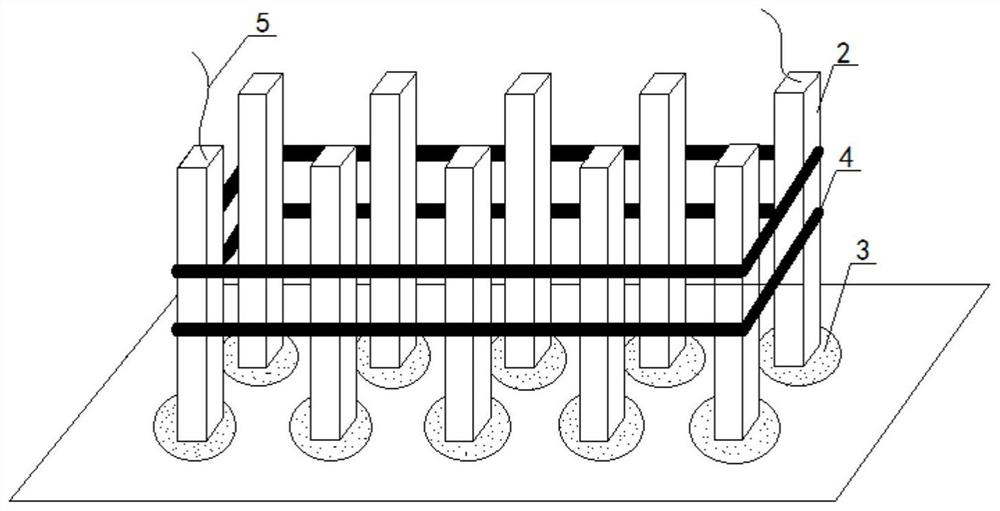 Manufacturing method of open-air limestone mine power supply system grounding device