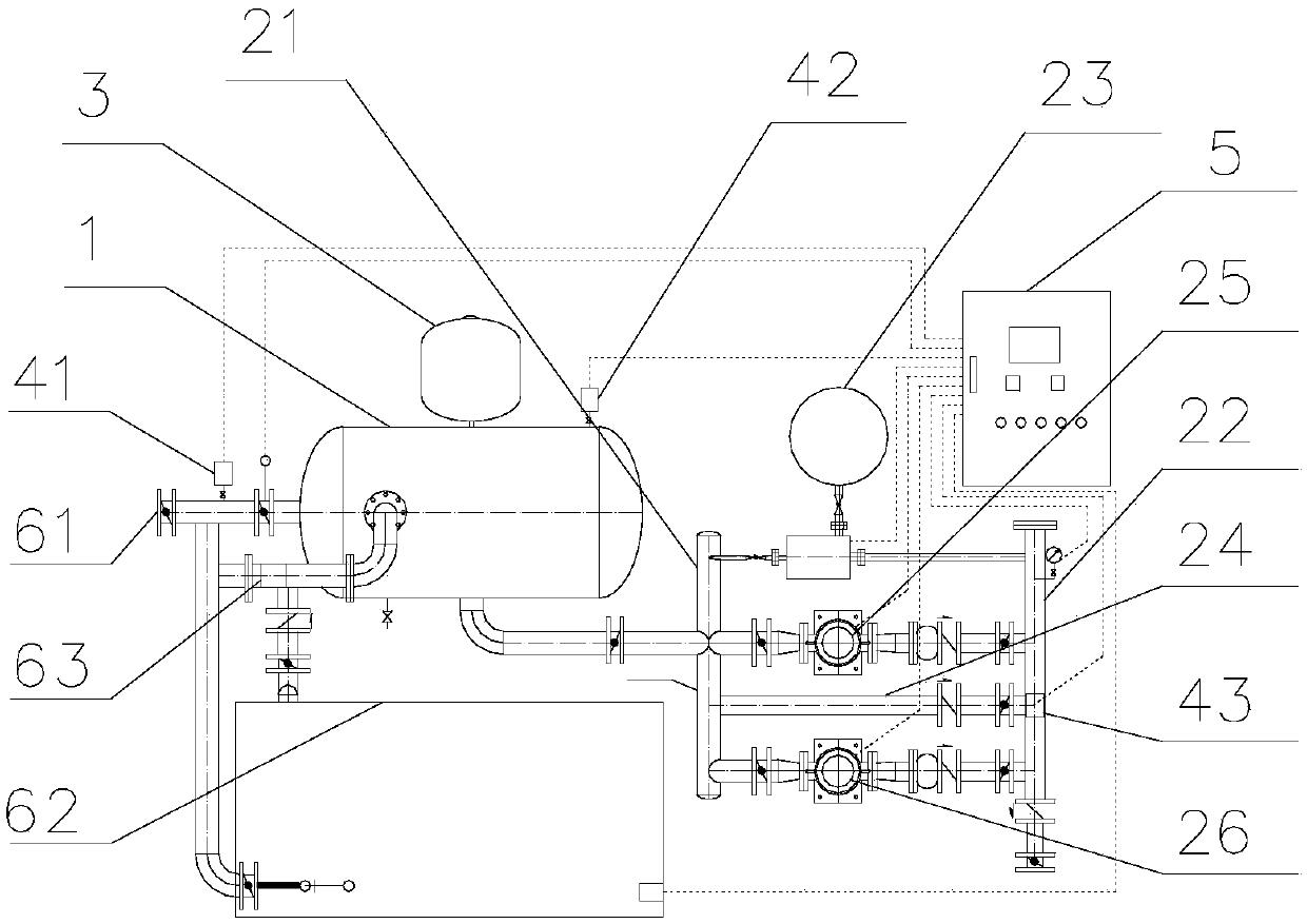 Differential compensation type variable-frequency water supply equipment