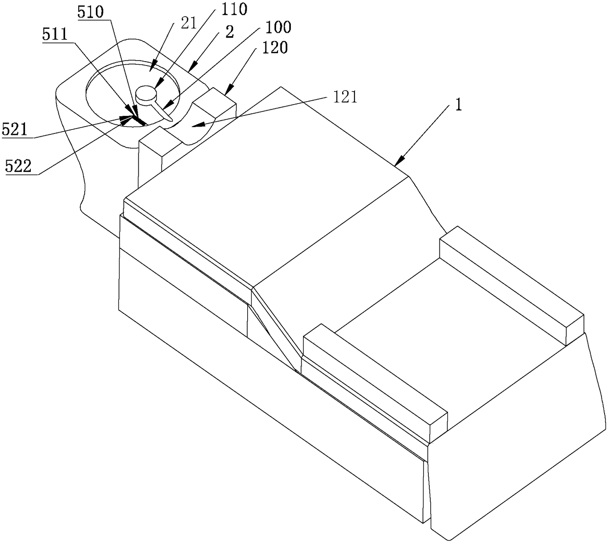 Intelligent hair-combing horizontal air dryer and air drying mechanism