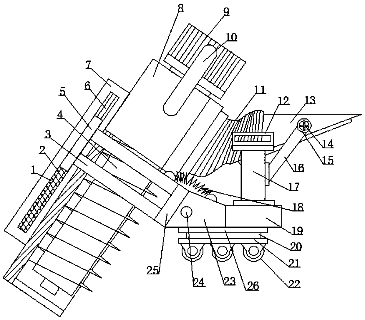 Ecological slope protection and trimming mechanism capable of achieving gradient regulation in case of flood