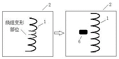 Simulated test platform for axial winding deformation of transformer