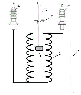 Simulated test platform for axial winding deformation of transformer